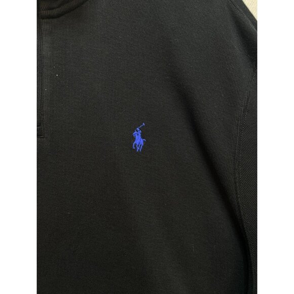 Polo Ralph Lauren Men's 1/4 Zip Pullover Sweater Estate Rib Mock Neck Sz XL Navy - Picture 8 of 12